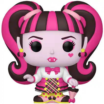 Front. Funko - FUNKO PVC Pin: Retro Toys - Draculaura - APPAREL - Multicolor.