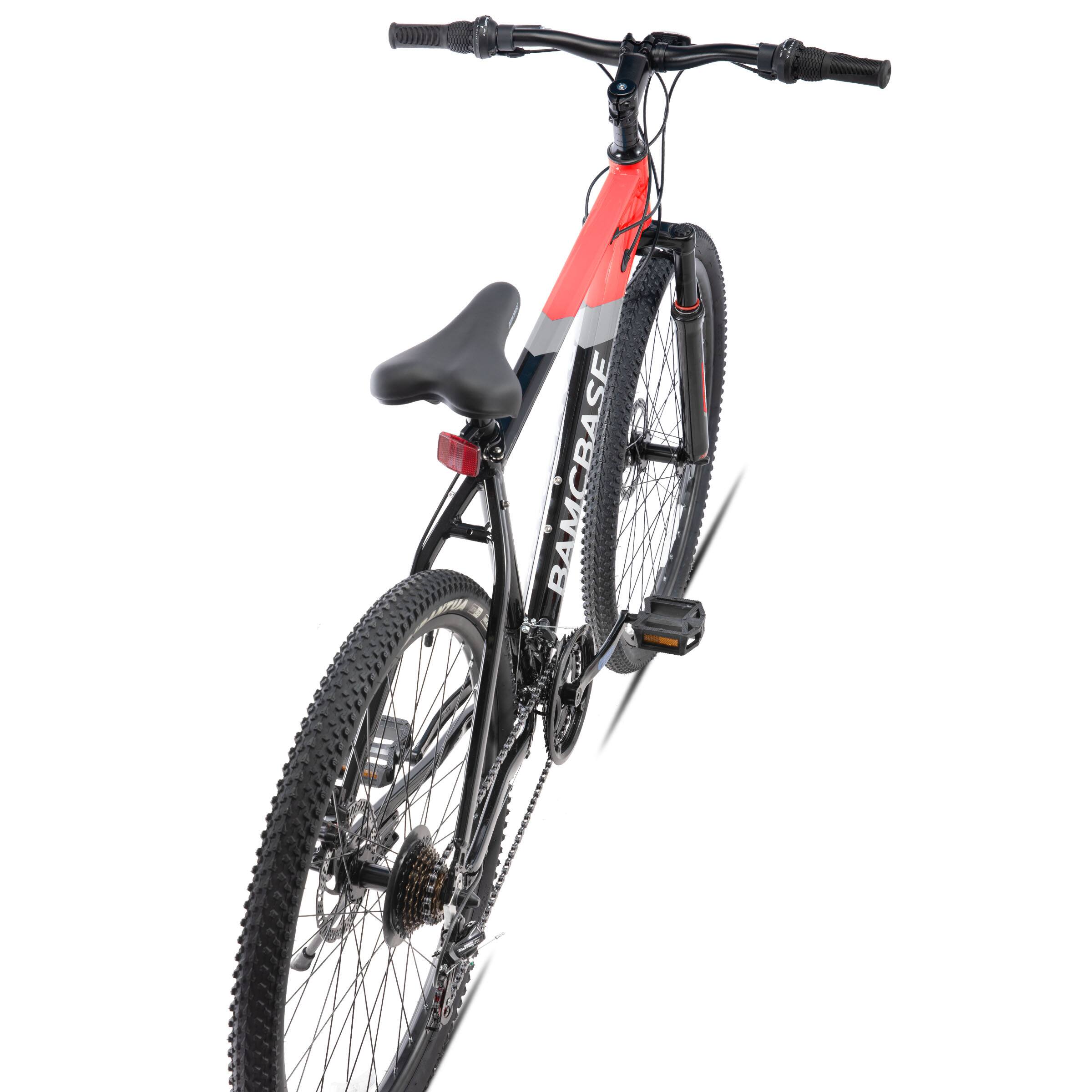 Alt View 4. JOYSTAR - BAMCBASE Rockford 26 Inch Mountain Bike, 21-Speed Adult Bicycle for Men and Women, MTB Dual Disc Brakes, Red - Red.