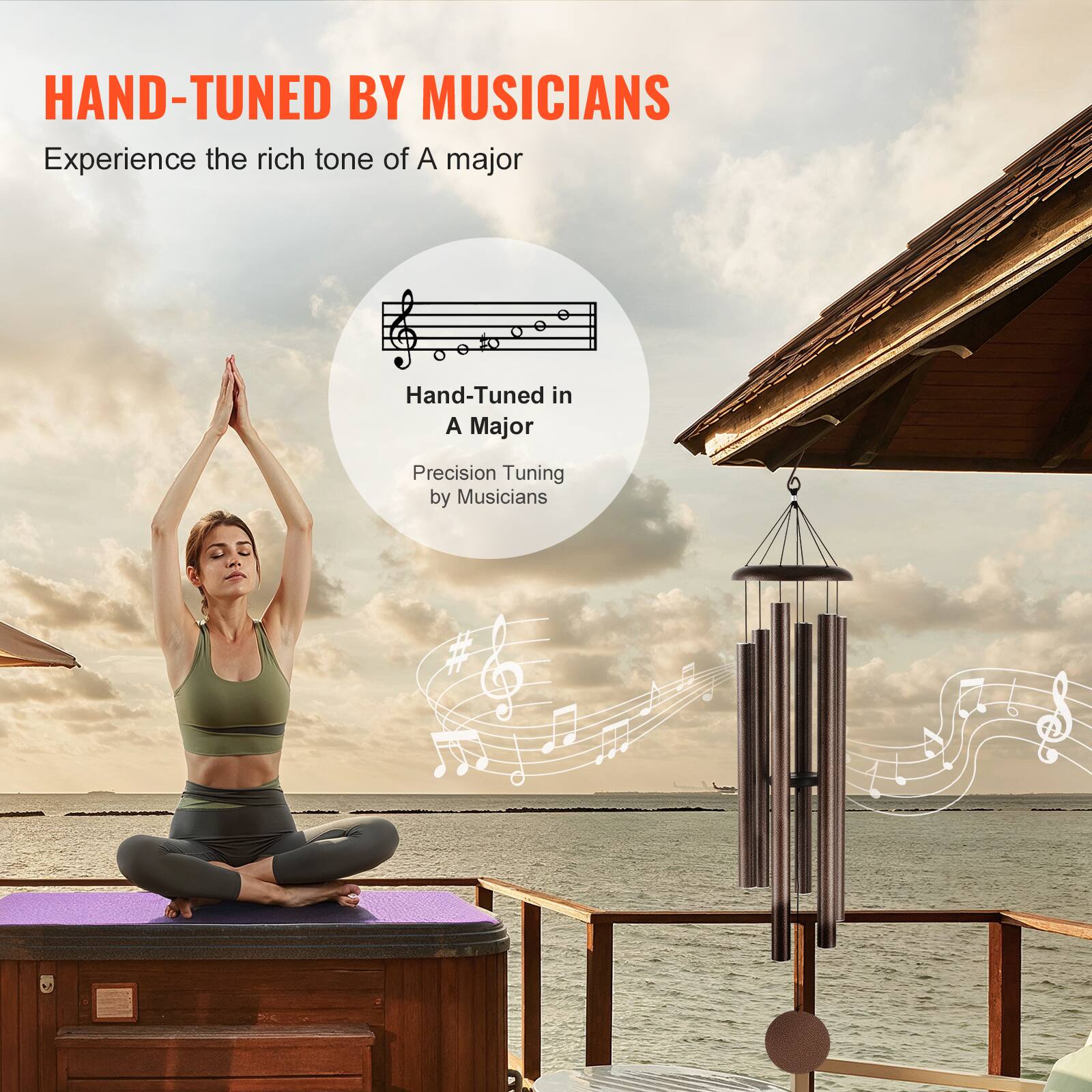 HAND-TUNED BY MUSICIANS  
Experience the rich tone of A major  

Hand-Tuned in A Major  
Precision Tuning by Musicians