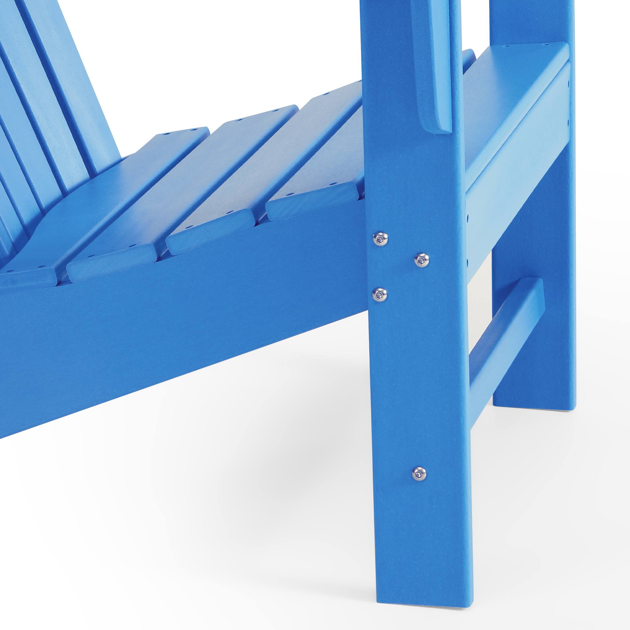 Alt View 6. WestinTrends - WestinTrends Dylan Outdoor Adirondack Chair (Set of 2) - Pacific Blue.