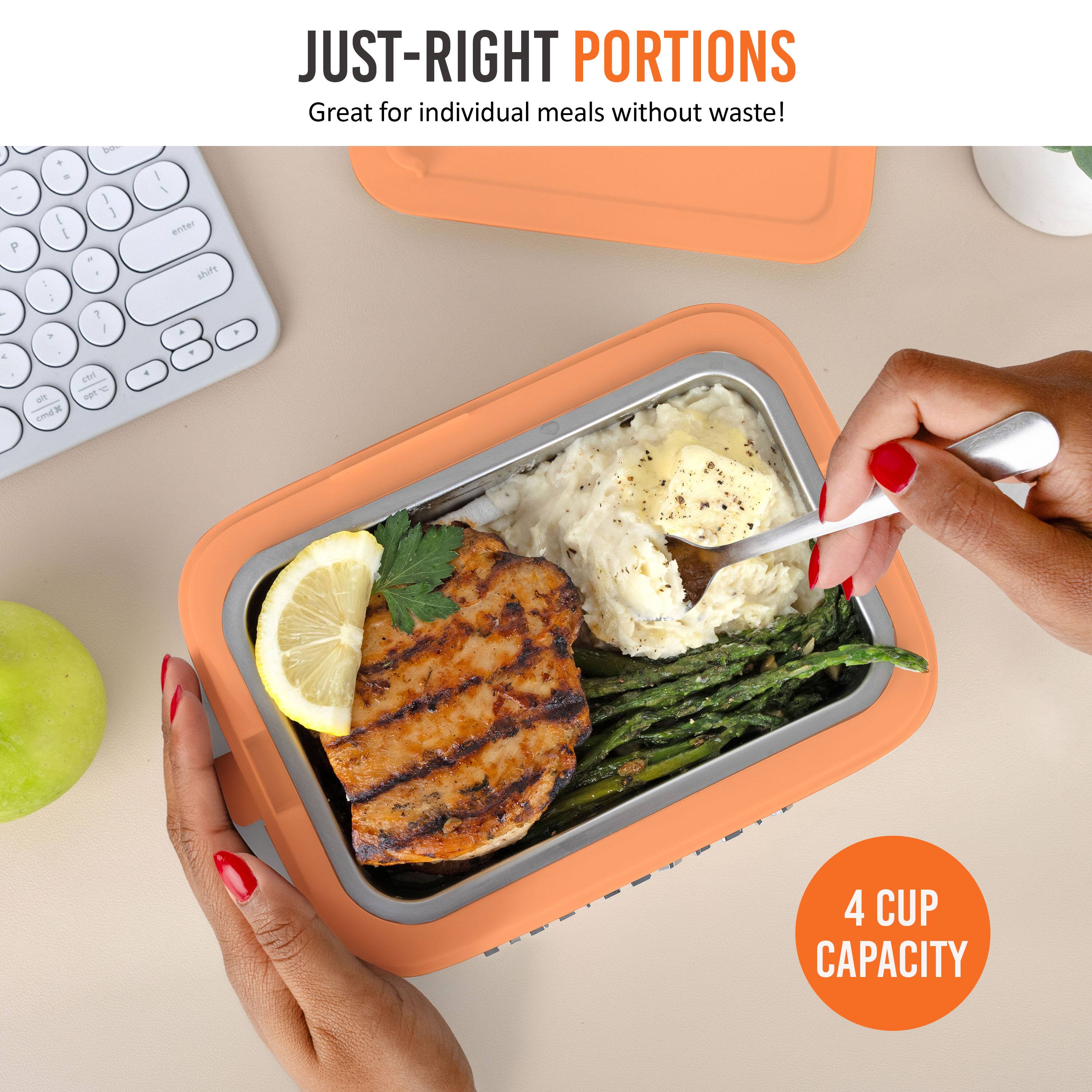 JUST-RIGHT PORTIONS  
Great for individual meals without waste!  

4 CUP CAPACITY