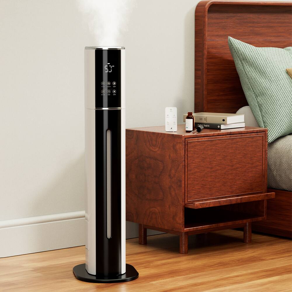 Alt View 5. Topteng - Topteng 9L/2.4Gallon Ultrasonic Cool Mist Humidifier with UV Purification, Quiet for Large Bedrooms - White.