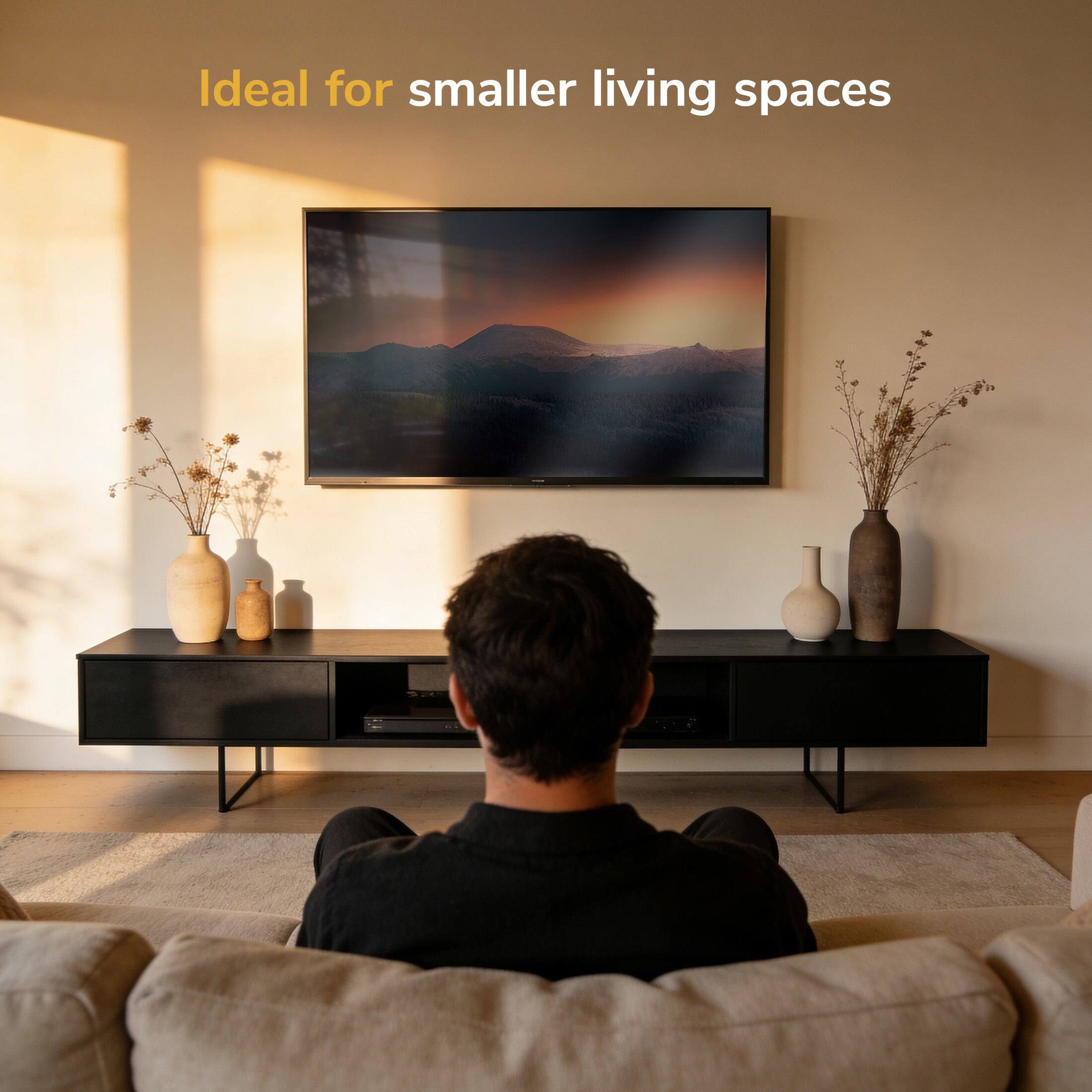 Ideal for smaller living spaces