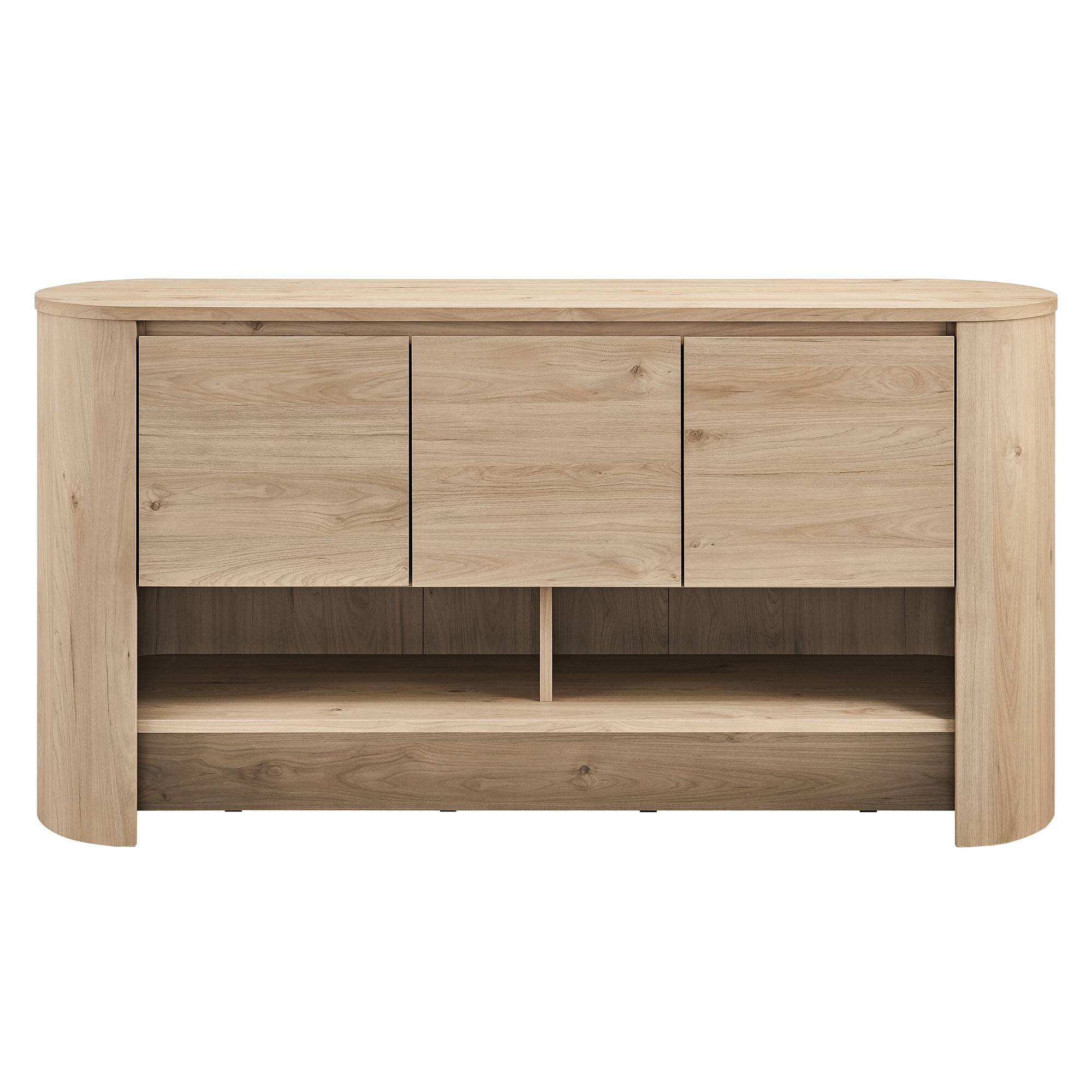 Alt View 4. Modway - Duval 62 Inch Oval Sideboard by Modway - Light Oak.