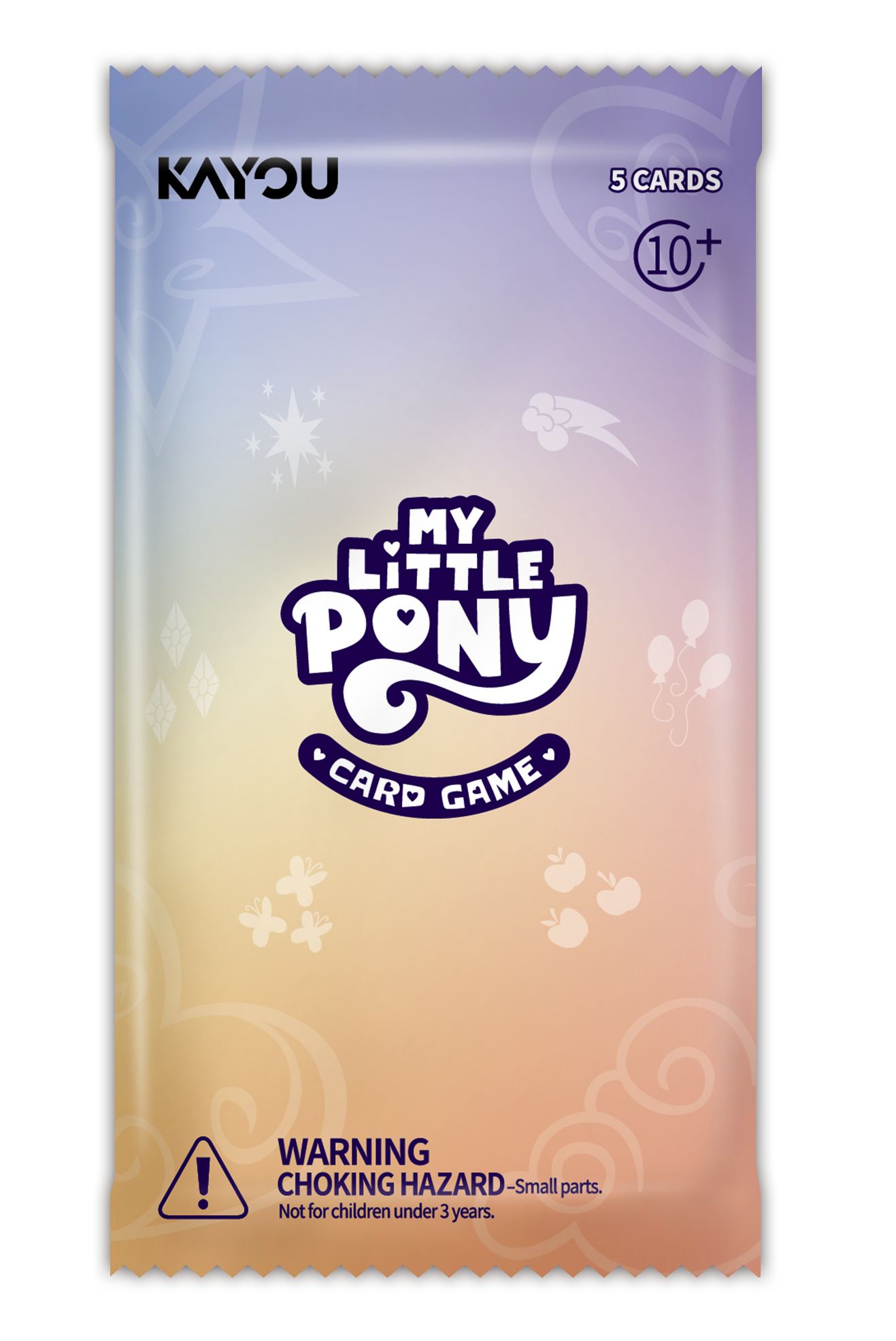 KAYOU 5 CARDS + 10 MY LITTLE PONY CARD GAME!  
WARNING: CHOKING HAZARD - Small parts. Not for children under 3 years.