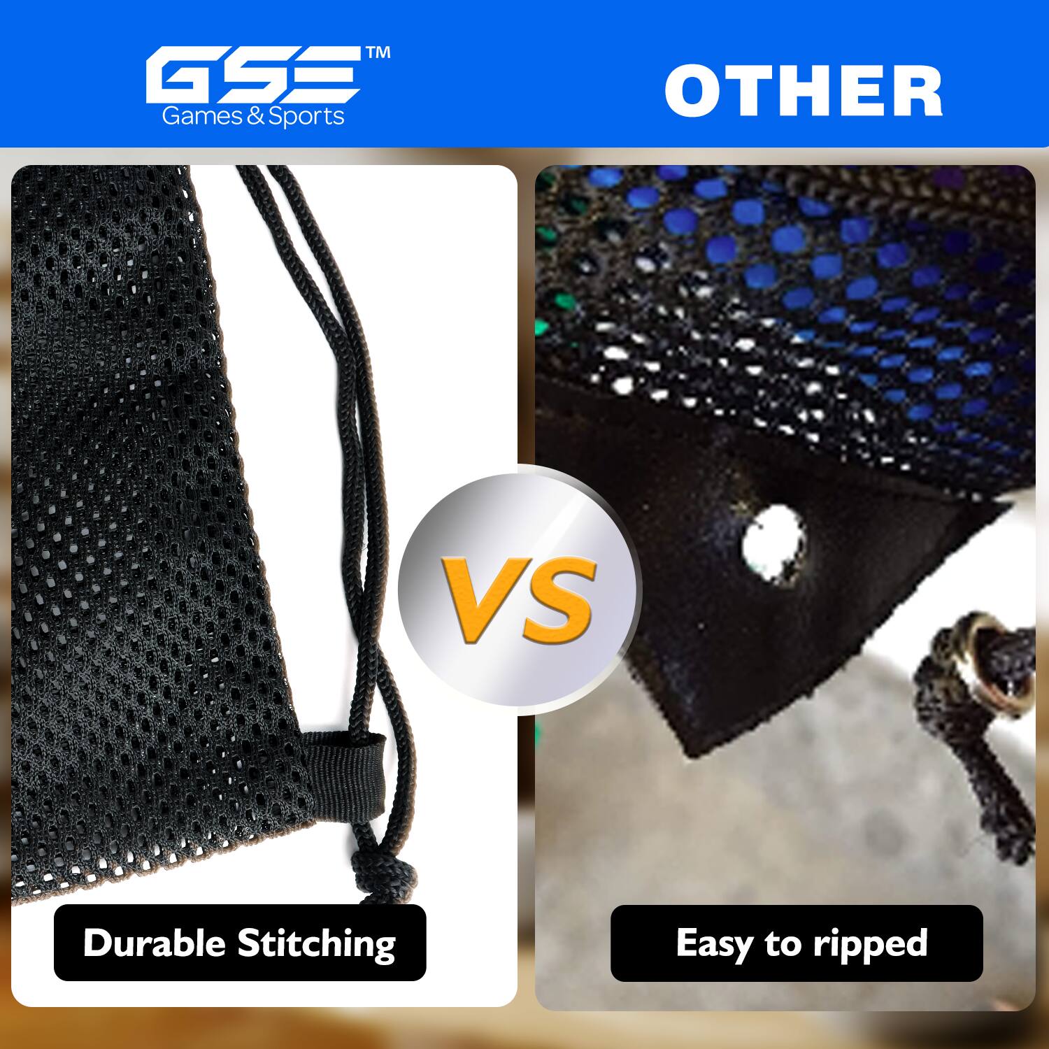 TM GSE Games & Sports OTHER VS Durable Stitching Easy to ripped