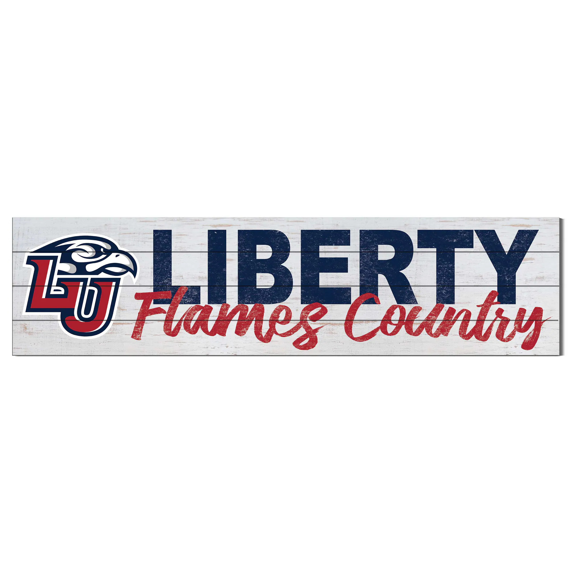 Liberty Flames 40'' x 10'' Logo Sign