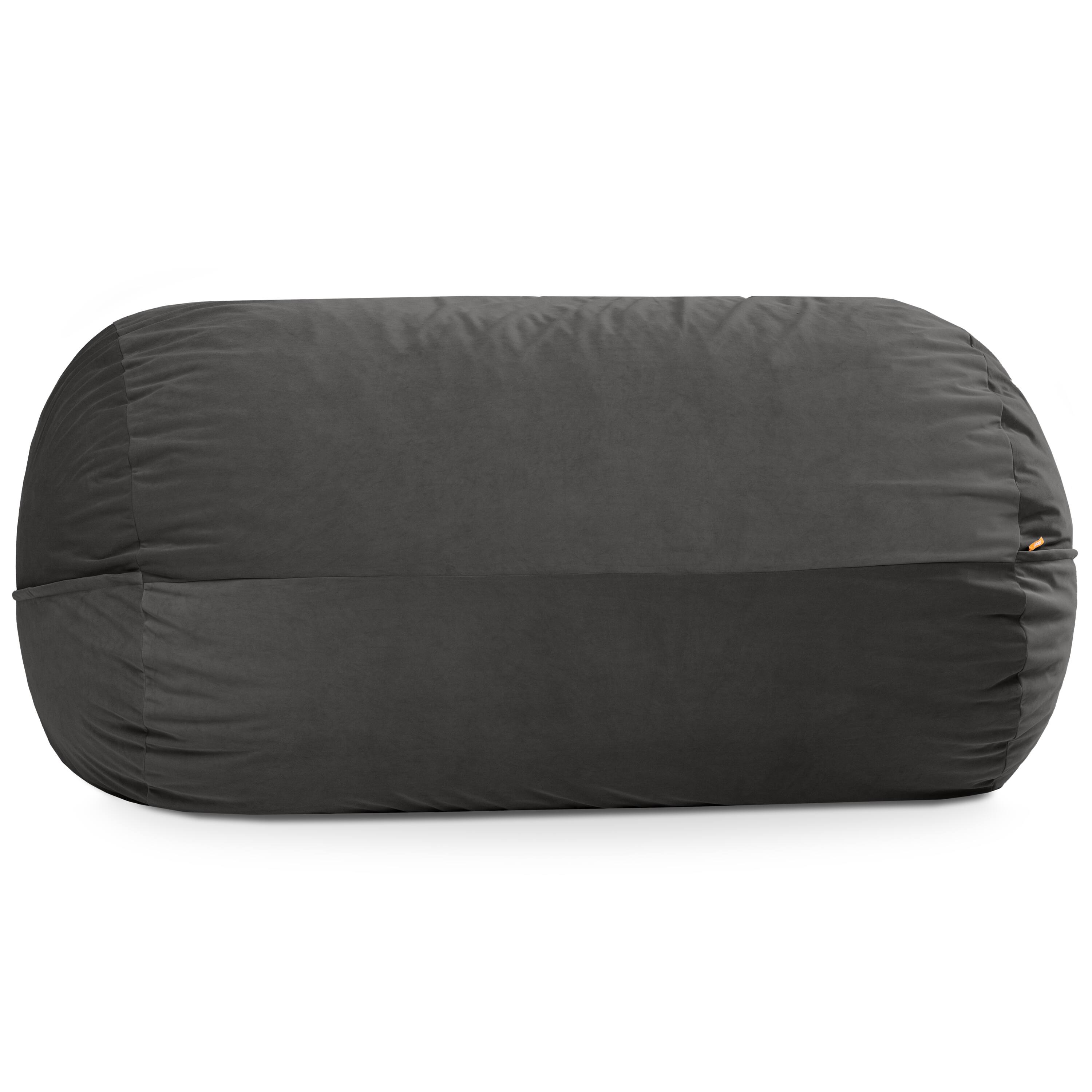 Jaxx - Grand Lounger 7 Foot Bean Bag Sofa - Lush Velvet Black