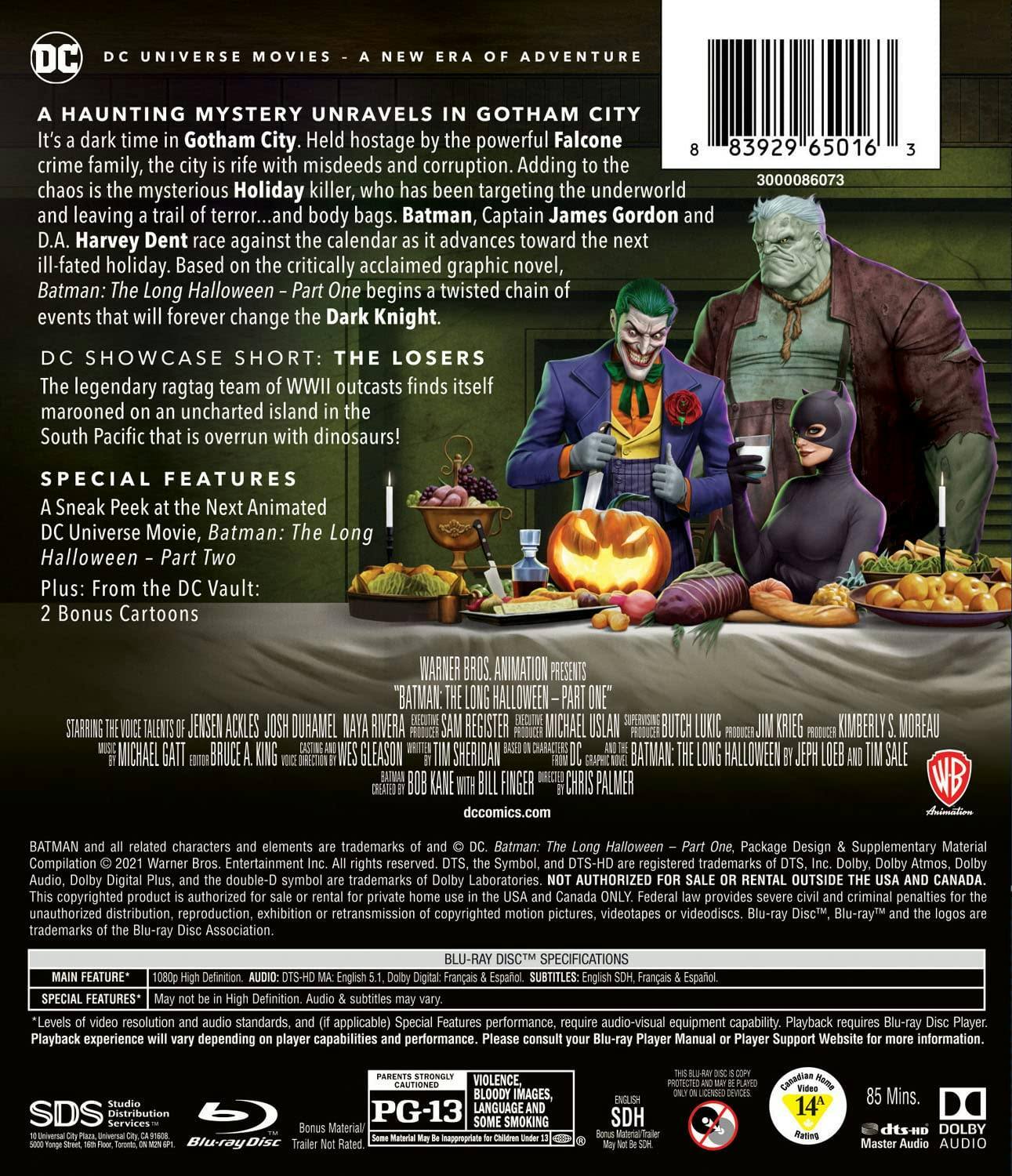 Back. Batman: The Long Halloween - Part One [Blu-ray].