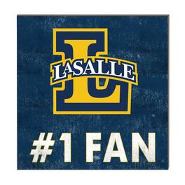 Jardine - La Salle Explorers 10" x 10" #1 Fan Plaque - Navy