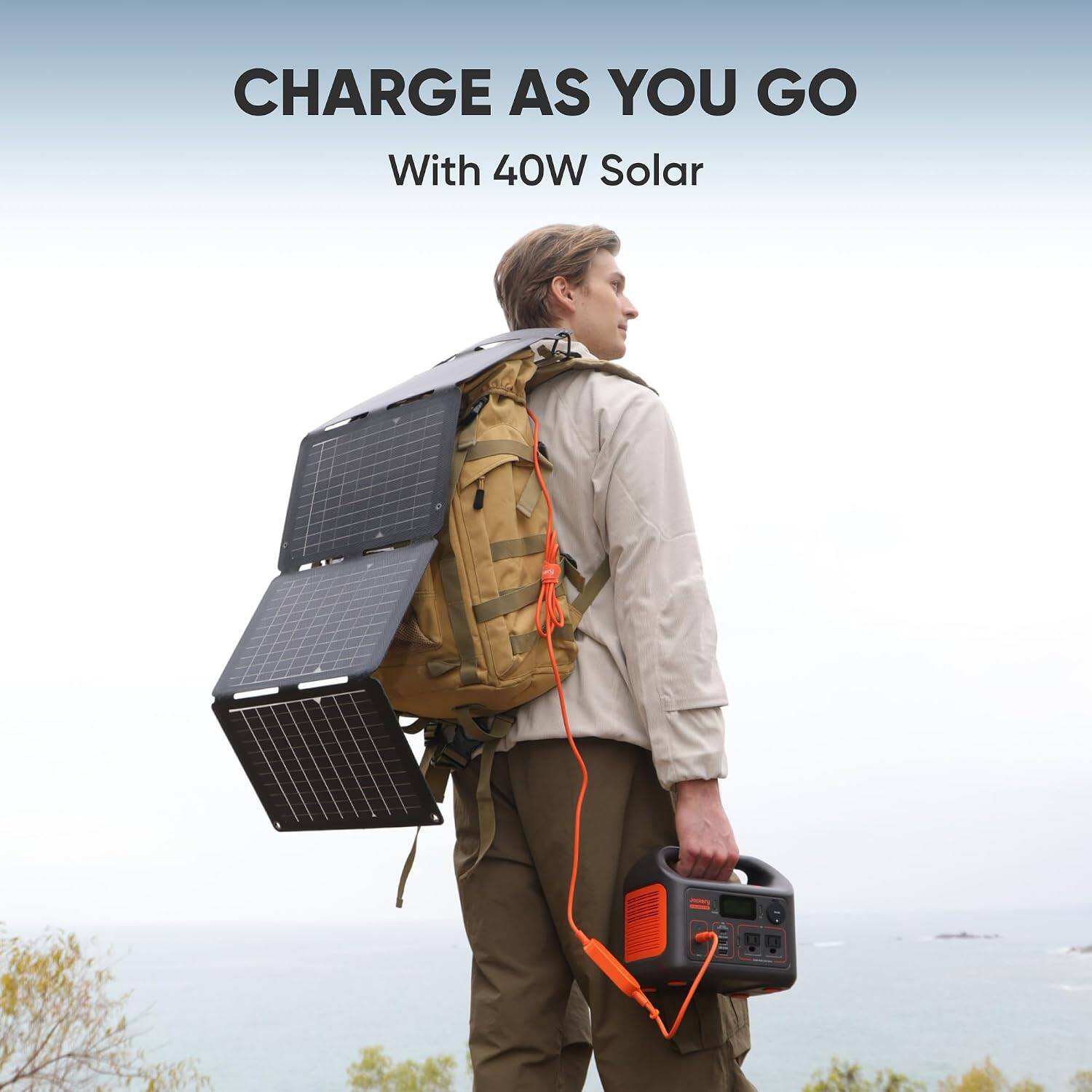 CHARGE AS YOU GO  
With 40W Solar
