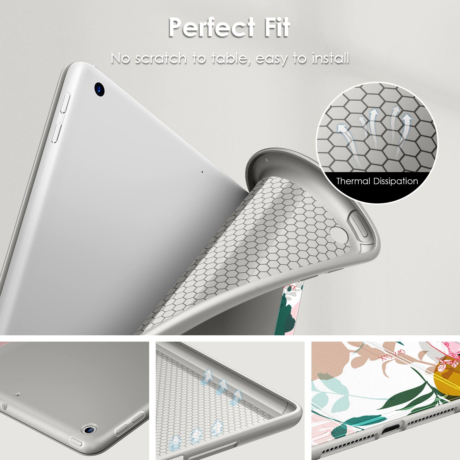 Perfect Fit  
No scratch to table, easy to install  

Thermal Dissipation