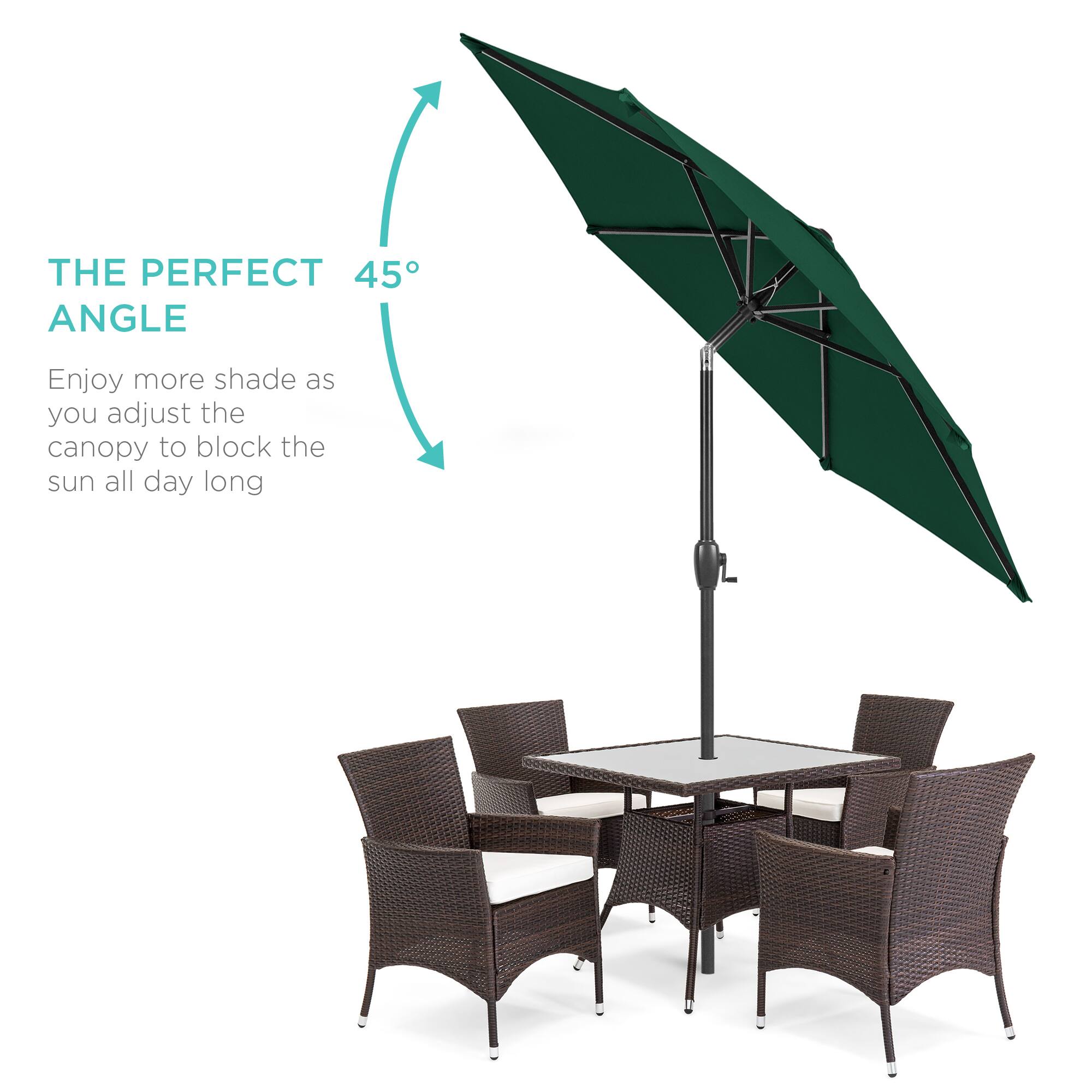 THE PERFECT 45° ANGLE

Enjoy more shade as you adjust the canopy to block the sun all day long
