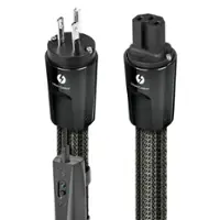 AudioQuest - Thunder High (Variable) Current 6.5' Power Cable with C13 to 3-Prong Wall Plug Connectors - Brown on Black - Front_Zoom