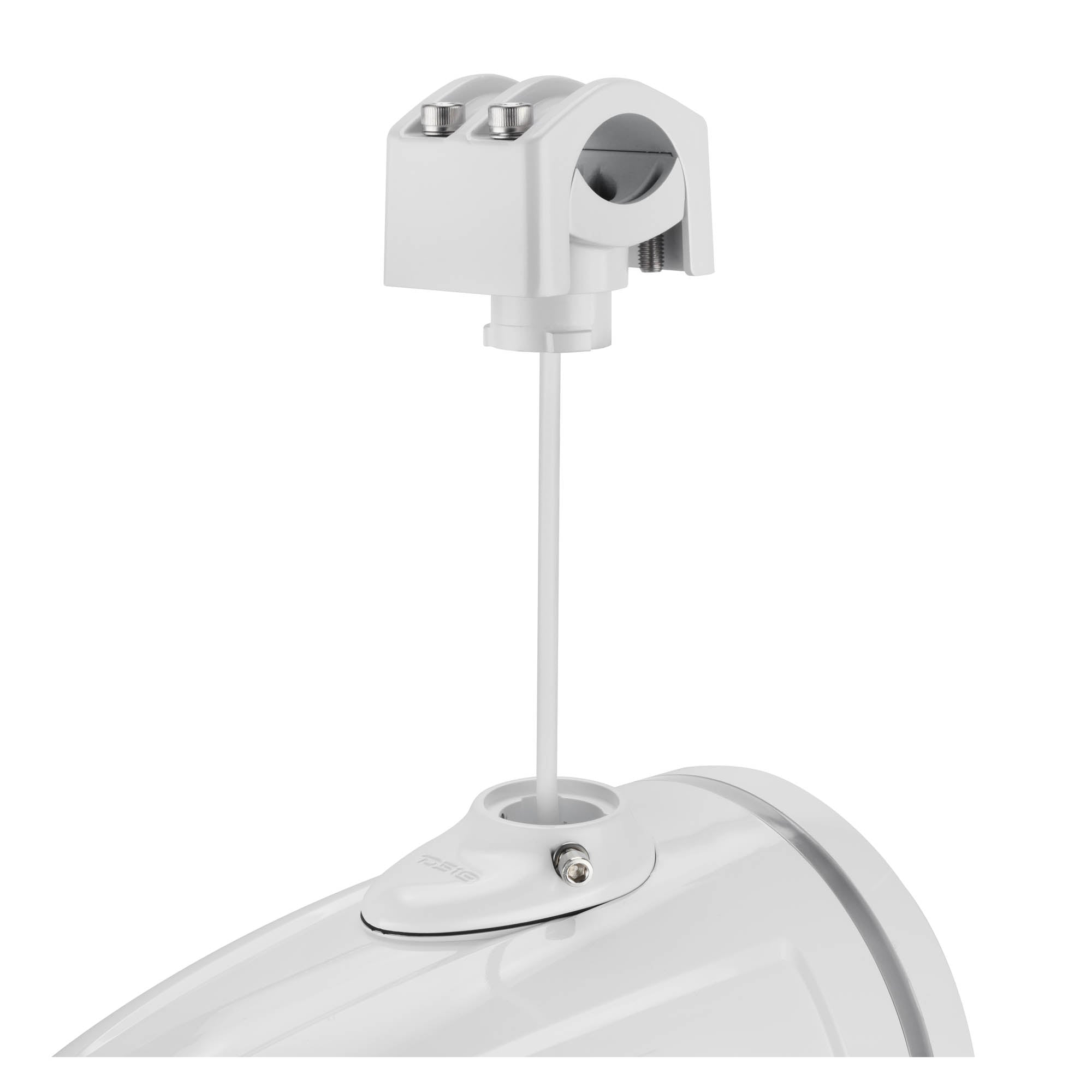 Alt View 6. DS18 Audio - NXL-IQ 8" 2-way Coaxial Neodymium Speaker with Built-in Driver and Grille (Pair), 350W RMS 4-Ohm - White.