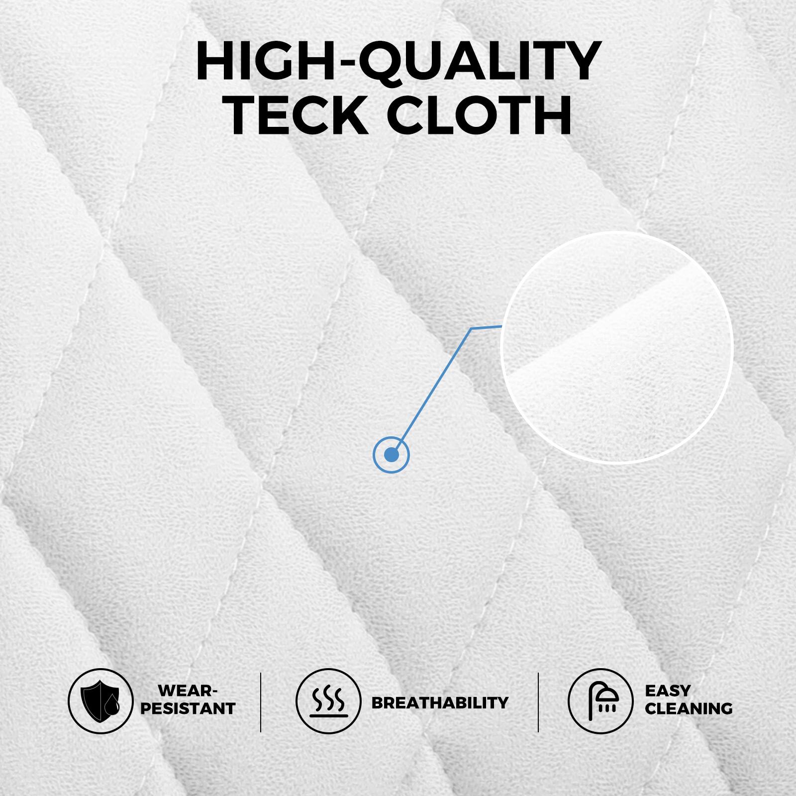 HIGH-QUALITY TECH CLOTH

- WEAR-RESISTANT
- BREATHABILITY
- EASY CLEANING