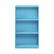 Alt View 1. Furinno - Basic 3-Tier Bookcase Storage Shelves - Light Blue.