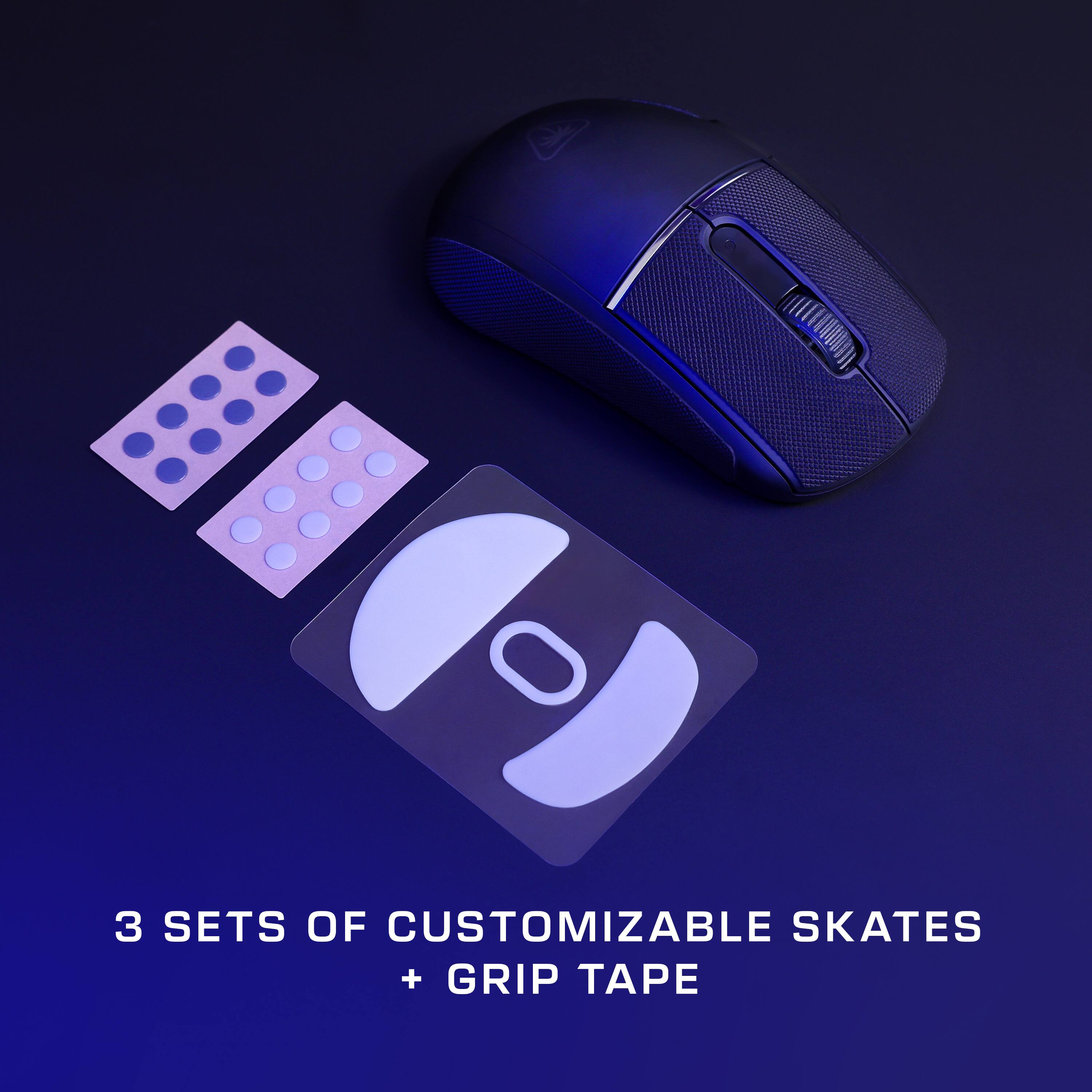 3 SETS OF CUSTOMIZABLE SKATES + GRIP TAPE