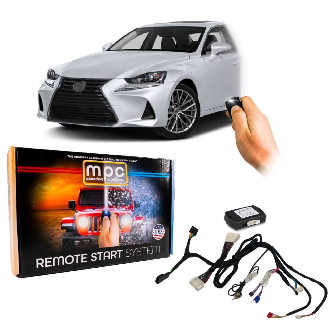 MPC - Plug-n-Play OEM Remote Activated Remote Start Kit For 2016-2017 Lexus IS200t - Black