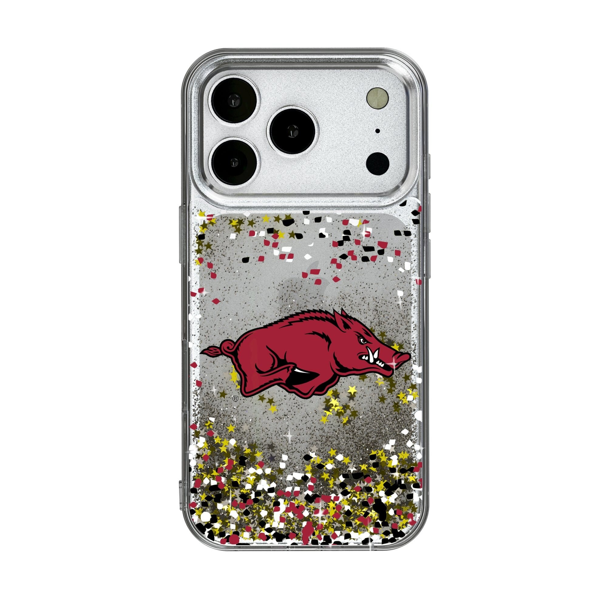 Keyscaper - NCAA - Arkansas Razorbacks iPhone Glitter Confetti Design Case - 17 Pro - Multicolor price history on PriceWatchPro