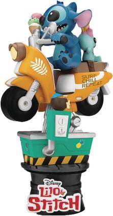 Beast - Kingdom - Lilo & Stitch - D-Stage - Stitch Coin Ride 6" Statue - Collectibles - Multicolor