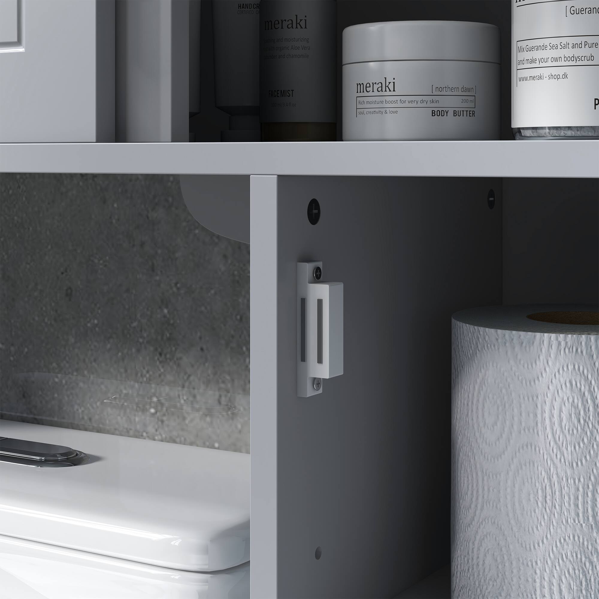 HAND CREAM  
CERTIFIED ORGANIC  
Aloe Vera and chamomile  
FACE MIST  
100% organic Aloe Vera and chamomile  
BODY BUTTER  
Rich moisture boost for very dry skin  
Mix Guerande Sea Salt and Pure M and make your own body scrub  
www.meraki-shop.dk