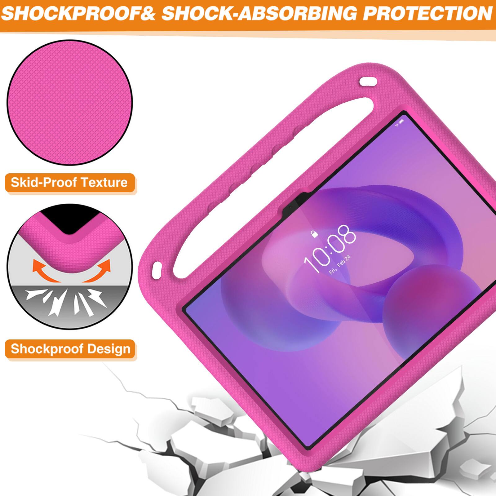 SHOCKPROOF & SHOCK-ABSORBING PROTECTION

Skid-Proof Texture

10:08 Fri, Feb 24

Shockproof Design