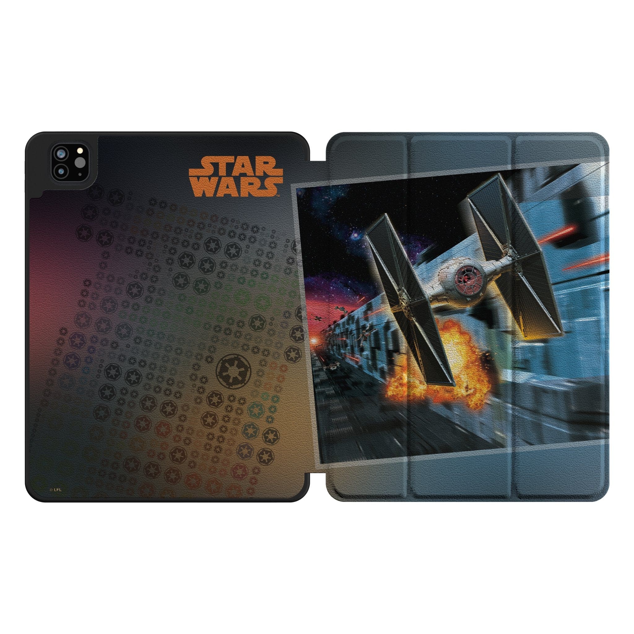 Keyscaper - Star Wars: A New Hope Portrait Tablet Case - Apple iPad Pro 12.9in (6th/5th Gen) - TIE Fighter