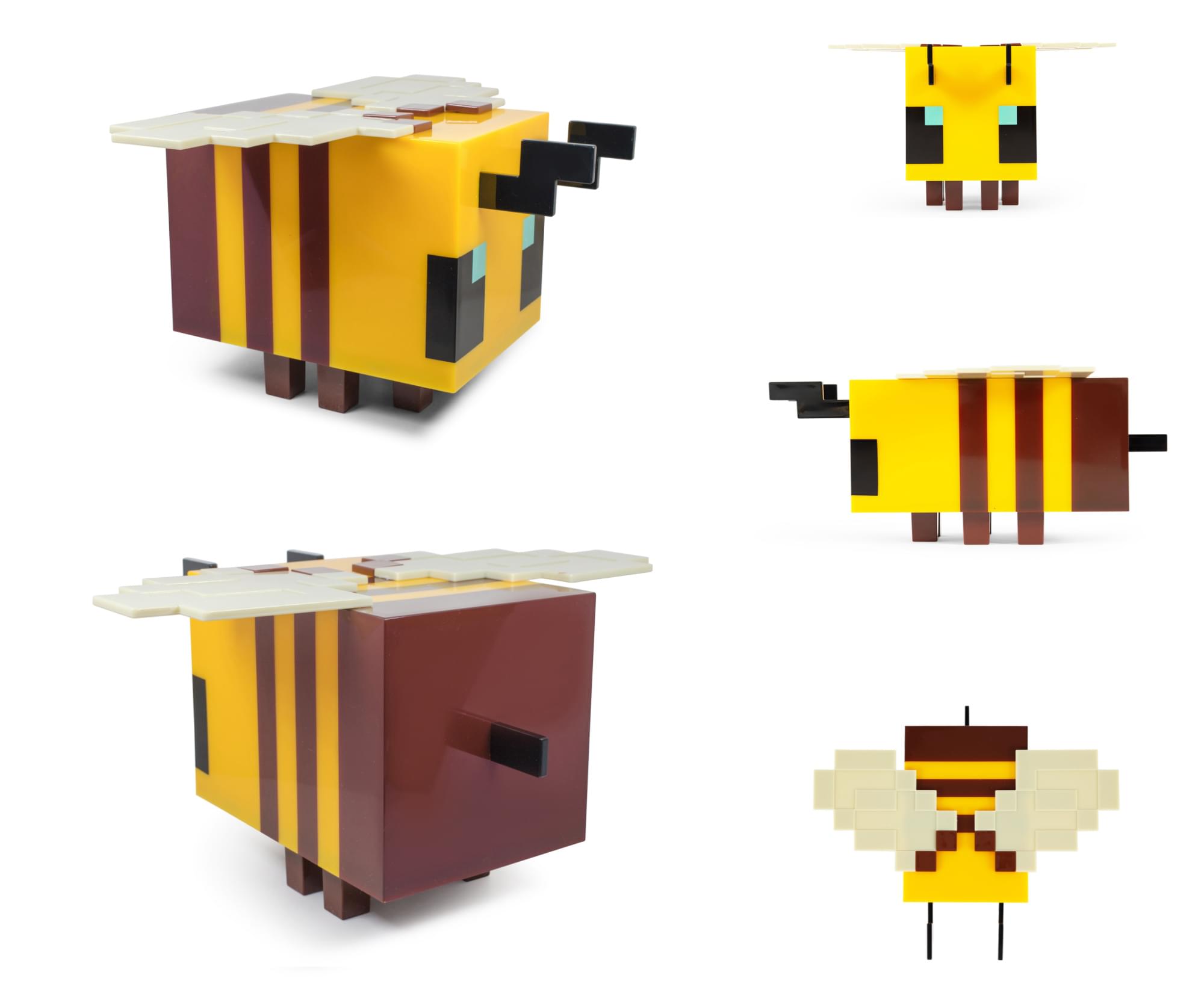 Alt View 10. Ukonic - Minecraft Yellow Bee Figural Mood Light | 5 Inches Tall - Yellow.