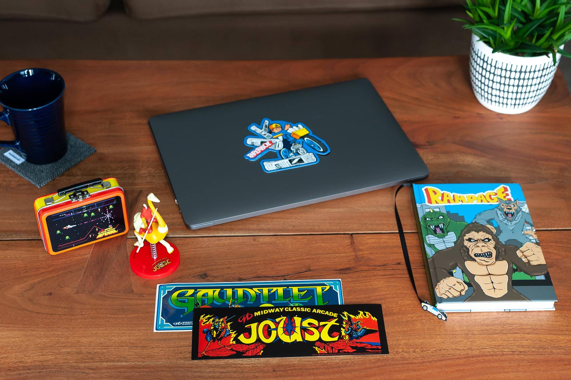 BFERBOL RAMPAGE JOUST GAYDTLE MIDWAY CLASSIC ARCADE 9D n JOUS WOM