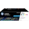**HP LaserJet 131A Original HP Toner 4-Pack / Ensemble de 4**
- **Great Savings! / Aubaine!**
- **4 Toner Cartridges / 4 Cartouches de toner**
**Colors:**
- Noir (Black)
- Cyan
- Jaune (Yellow)
- Magenta
**Superior, professional results every time. / Des résultats professionnels et de qualité à chaque impression.**
**HP LaserJet Pro 200 M251, MFP M276**
**CF210A Q1**