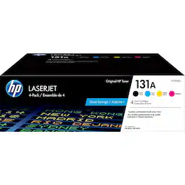 HP - 131A Standard Yield Toner Cartridge, 4/Pack (CF210AQ1) - Black/Cyan/Magenta/Yellow