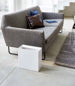 Yamazaki Home - Trash Can - Wide - White