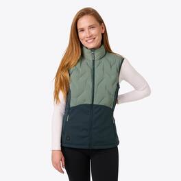 Mobile Warming - Women's Aria Hybrid Heated Vest - Sage/Olive