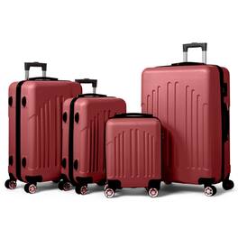 Winado - 16" 20" 24" 28" Trolley Case Luggage Set 4-in-1 ABS Lightweight Hardside Suitcase for Carry On Check-in Business Travel - Red
