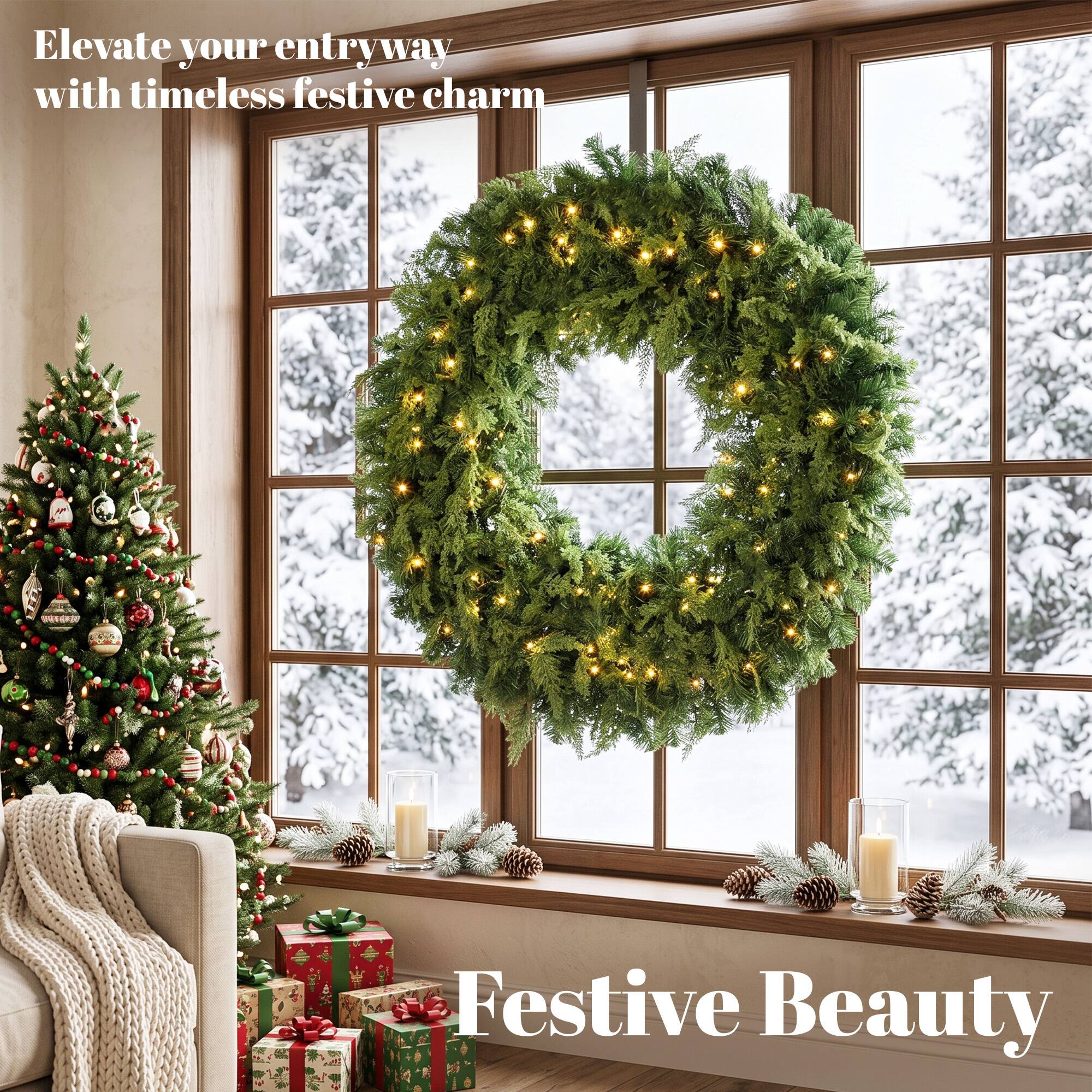 Elevate your entryway with timeless festive charm

Festive Beauty