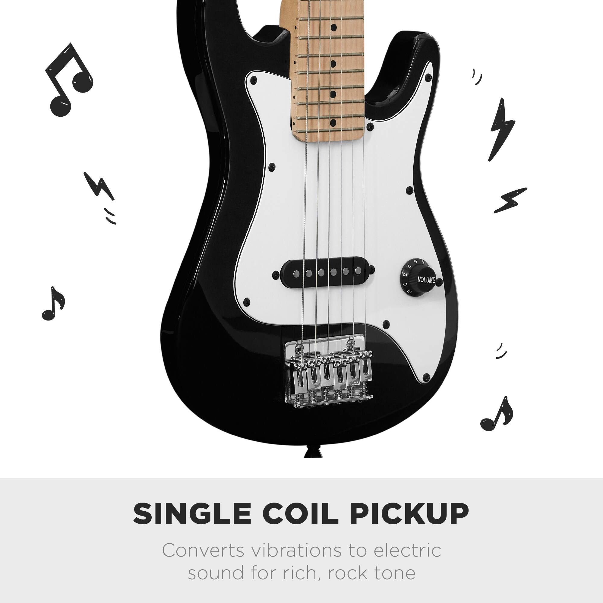 SINGLE COIL PICKUP

Converts vibrations to electric sound for rich, rock tone