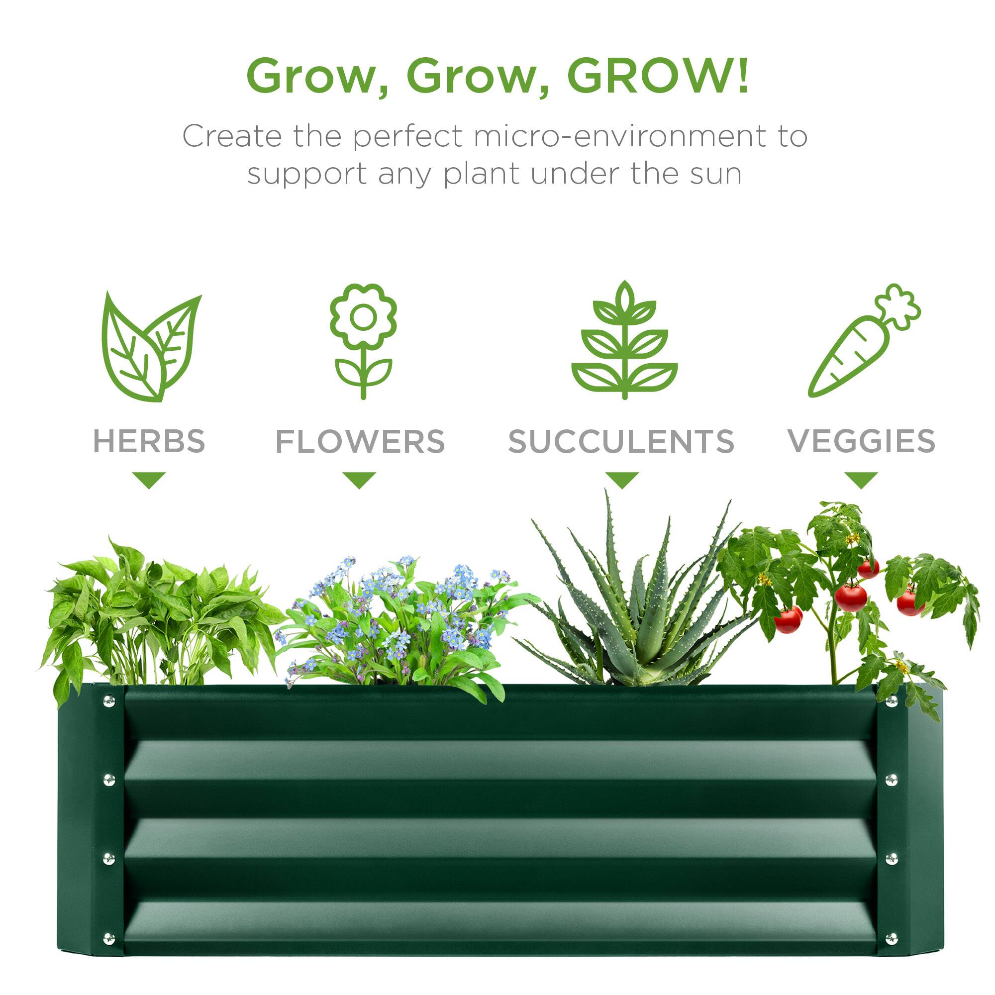 Grow, Grow, GROW!  
Create the perfect micro-environment to support any plant under the sun  

HERBS  
FLOWERS  
SUCCULENTS  
VEGGIES
