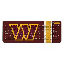 Keyscaper - Washington Commanders Stripe Wireless Keyboard - Multicolor
