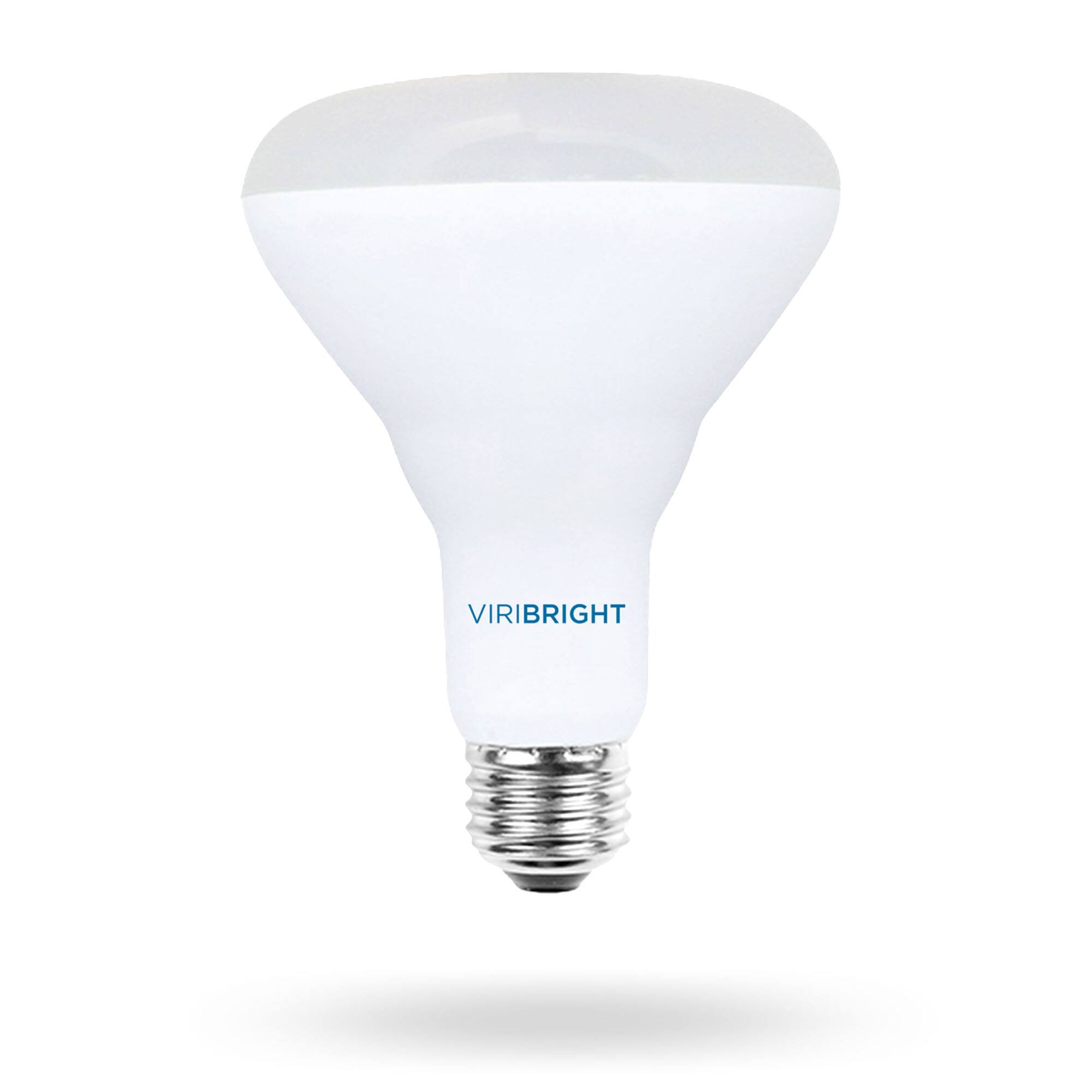 Alt View 2. VIRIBRIGHT - BR30 LED Bulb, 65W Equivalent, 700 Lumens, Dimmable, CEC, 90+ CRI, Cool White 4000K (8-Pack) - White.