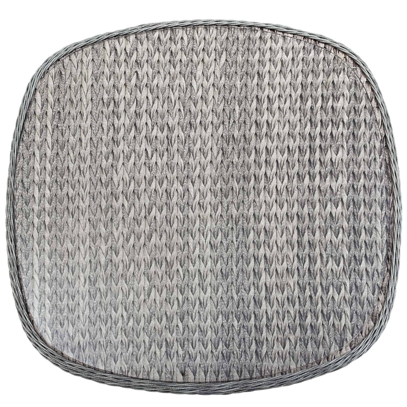 Back. Modway - Endeavor 36" Outdoor Patio Wicker Rattan Dining Table by Modway - Gray.