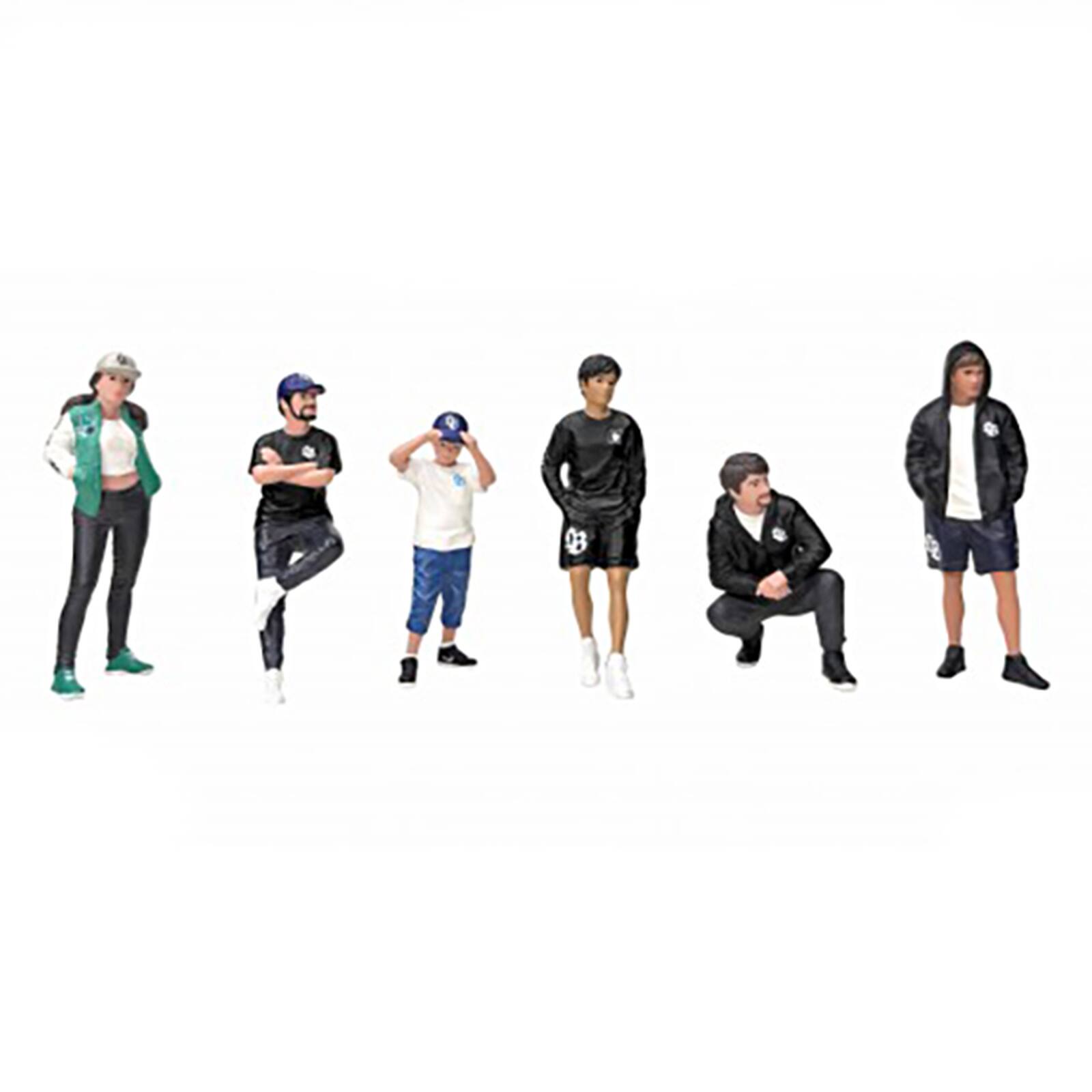 Alt View 2. American Diorama - "LB Nation" 6 piece Figure Set for 1/18 Scale Models by American Diorama.