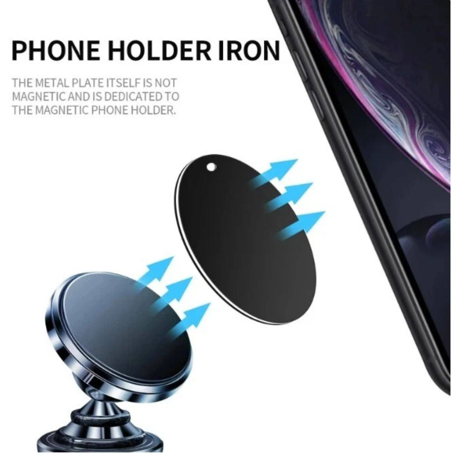 PHONE HOLDER IRON

THE METAL PLATE ITSELF IS NOT MAGNETIC AND IS DEDICATED TO THE MAGNETIC PHONE HOLDER.