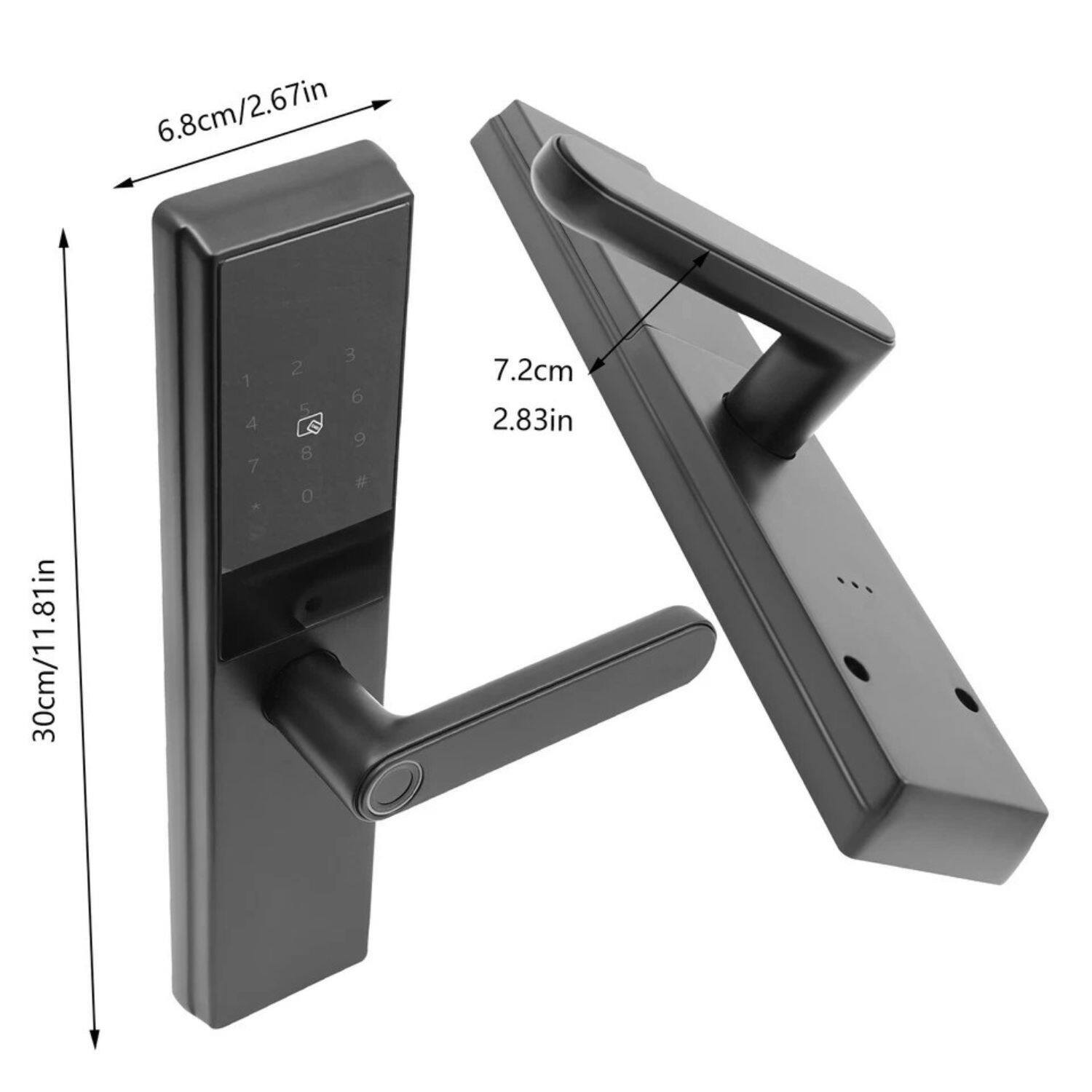 6.8cm/2.67in  
7.2cm/2.83in  
30cm/11.81in