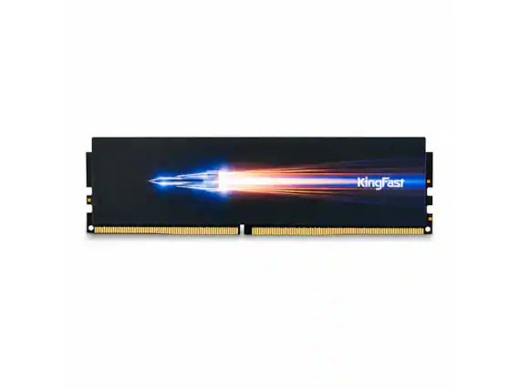Front. KINGFAST - KingFast 8GB DDR4 3200 (PC4-25600) 1.35V C18 288-Pin UDIMM Desktop RAM Memory - Black.