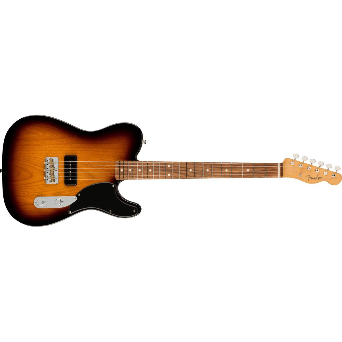 Alt View 1. Fender - Fender Noventa Telecaster Electric Guitar, Pau Ferro Fingerboard, 2-Color Sunburst.