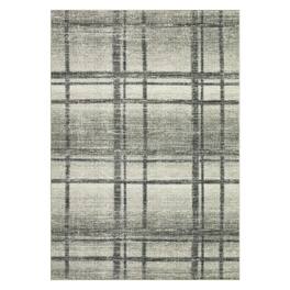 GARVEE - Modern Geometric Plaid Area Rug Machine Washable Non Slip Low Pile Area Rug for Living Room Bedroom - Green