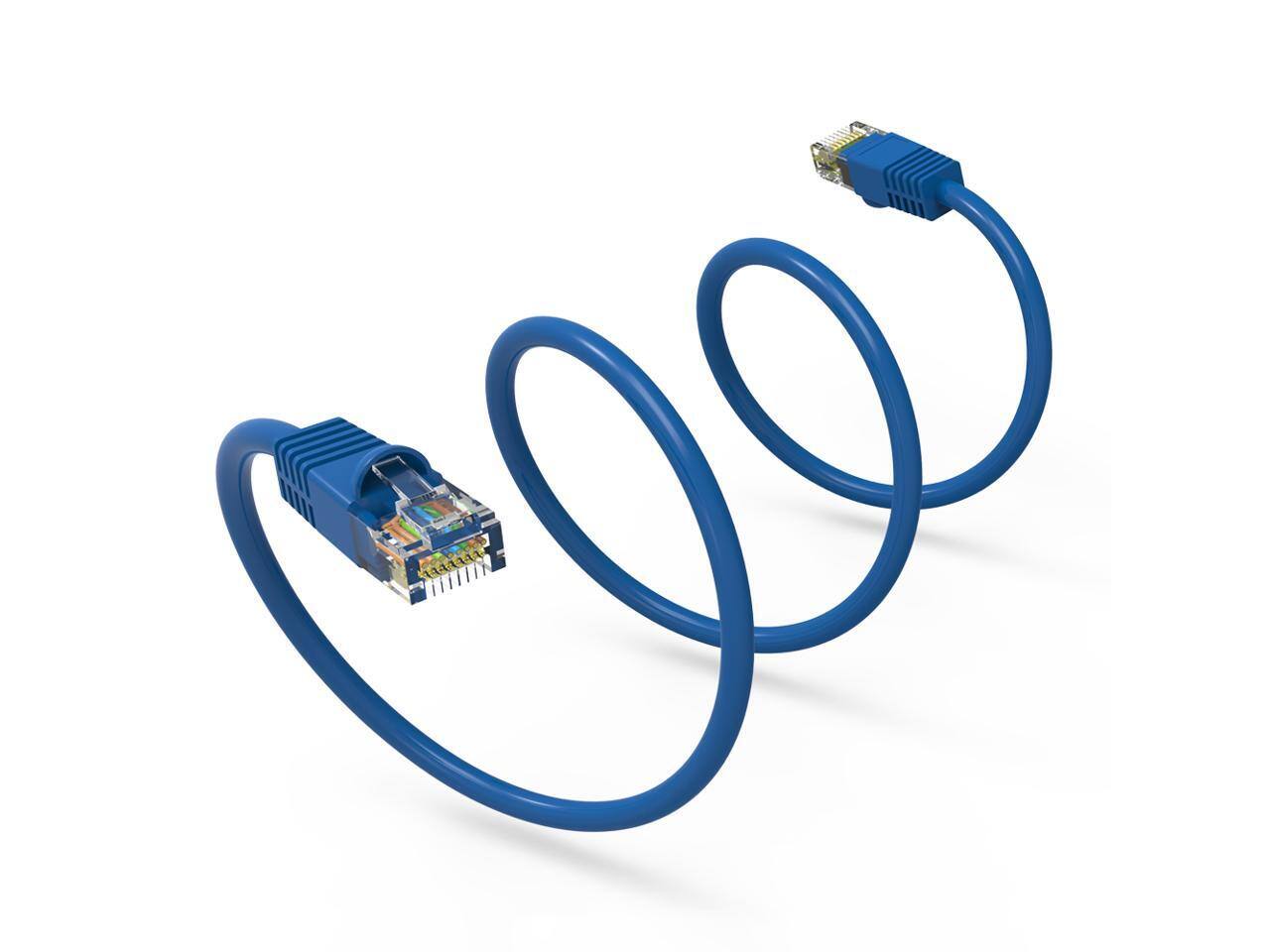 Alt View 3. Nippon Labs - Nippon Labs Cat6 25FT Blue Ethernet Cable - 24AWG RJ45 Patch - 60CAT6-25BL.