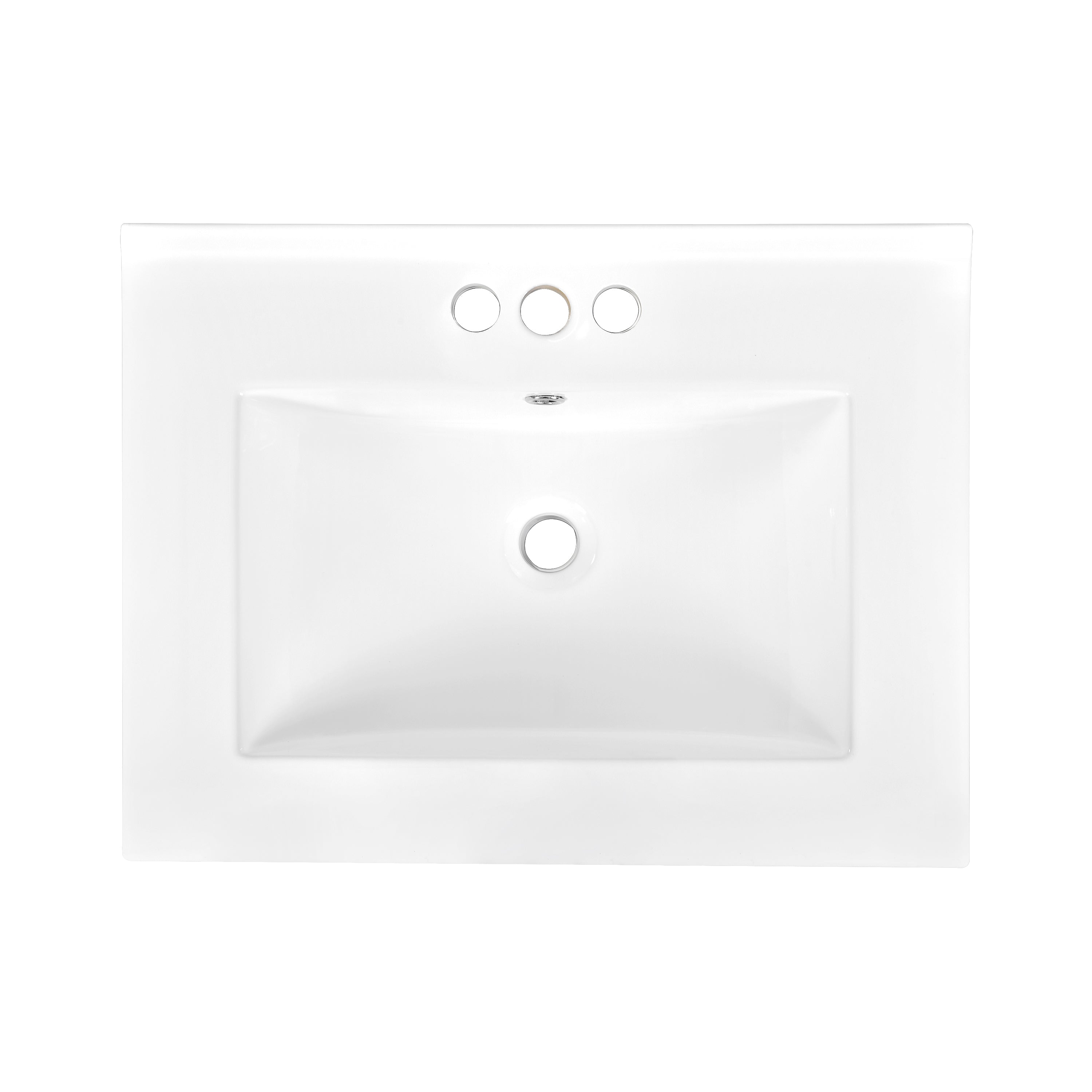 Alt View 9. Boyel Living - 24 Inch Bathroom Vanity Green with Ceramic Sink Solid Wood Frame Double Door Storage - Green.