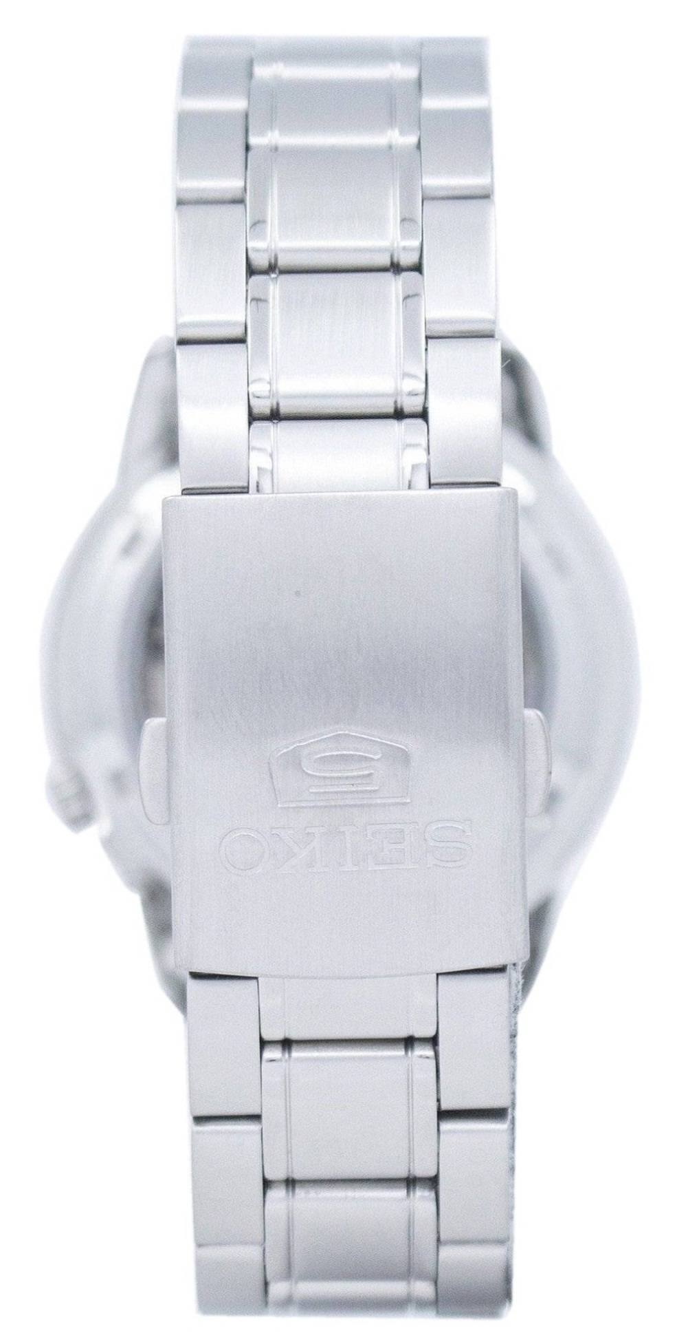 Back. Seiko - 5 Automatic SNKE51K1 Stainless Steel Men's Watch 30M - Silver, Blue.